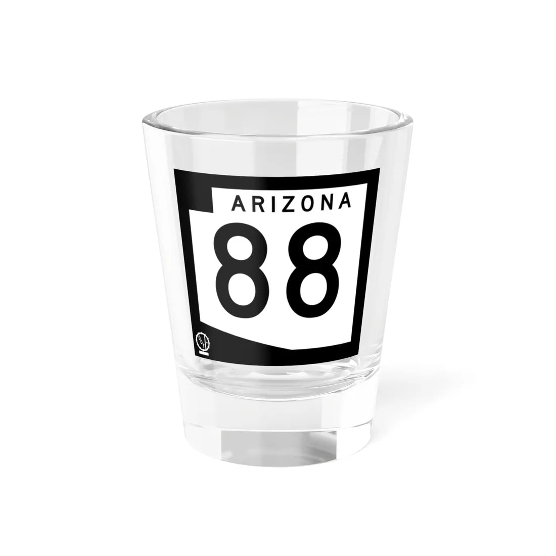 Arizona 88 1978 (Arizona) (Road Sign) Shot Glass 1.5oz 1.5oz - Go Mug Yourself