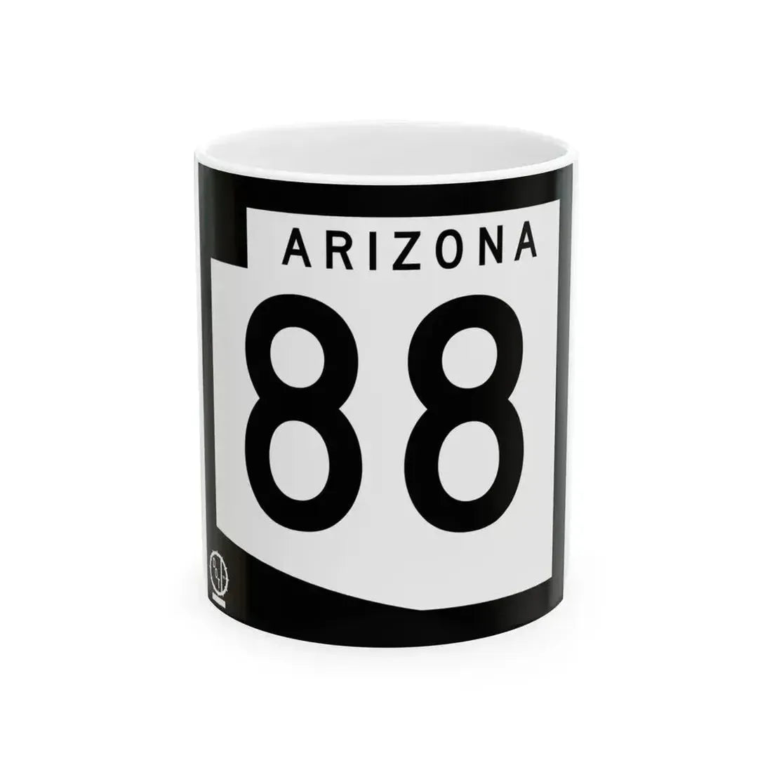 Arizona 88 1978 (Arizona) (Road Sign) White Coffee Mug 11oz - Go Mug Yourself
