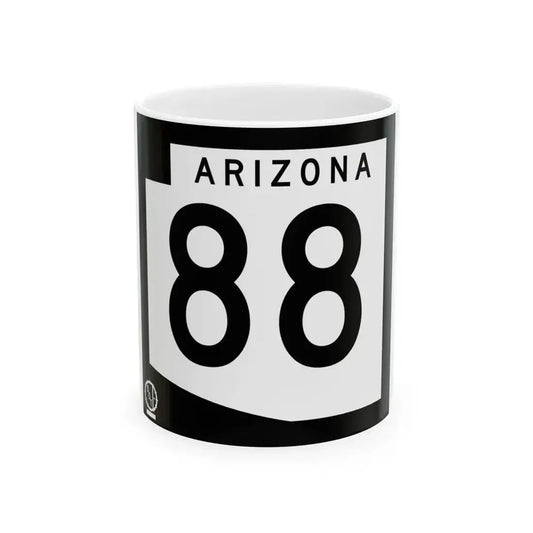 Arizona 88 1978 (Arizona) (Road Sign) White Coffee Mug 11oz - Go Mug Yourself