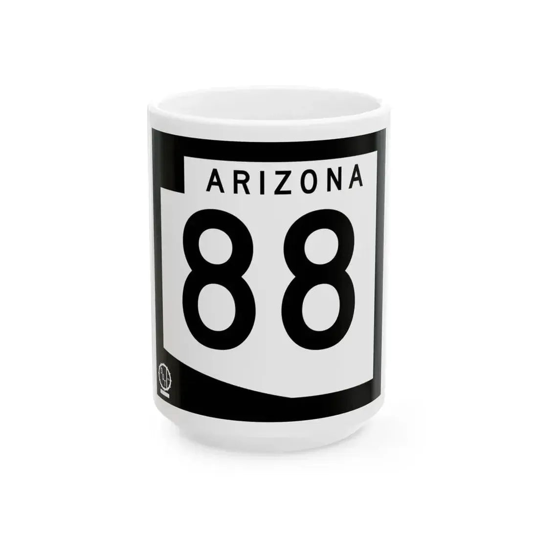 Arizona 88 1978 (Arizona) (Road Sign) White Coffee Mug 15oz - Go Mug Yourself