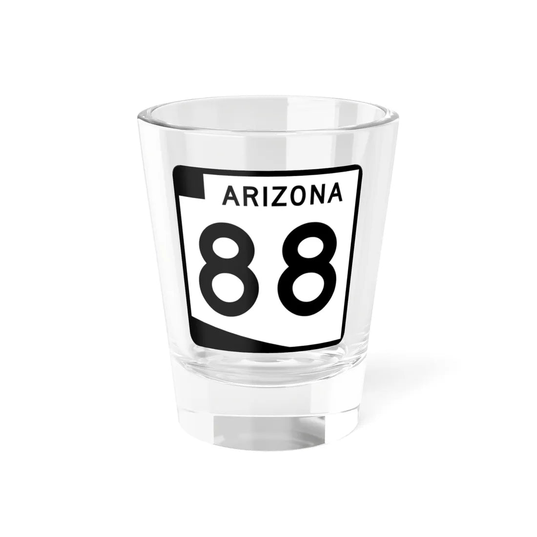 Arizona 88 (Arizona) (Road Sign) Shot Glass 1.5oz 1.5oz - Go Mug Yourself
