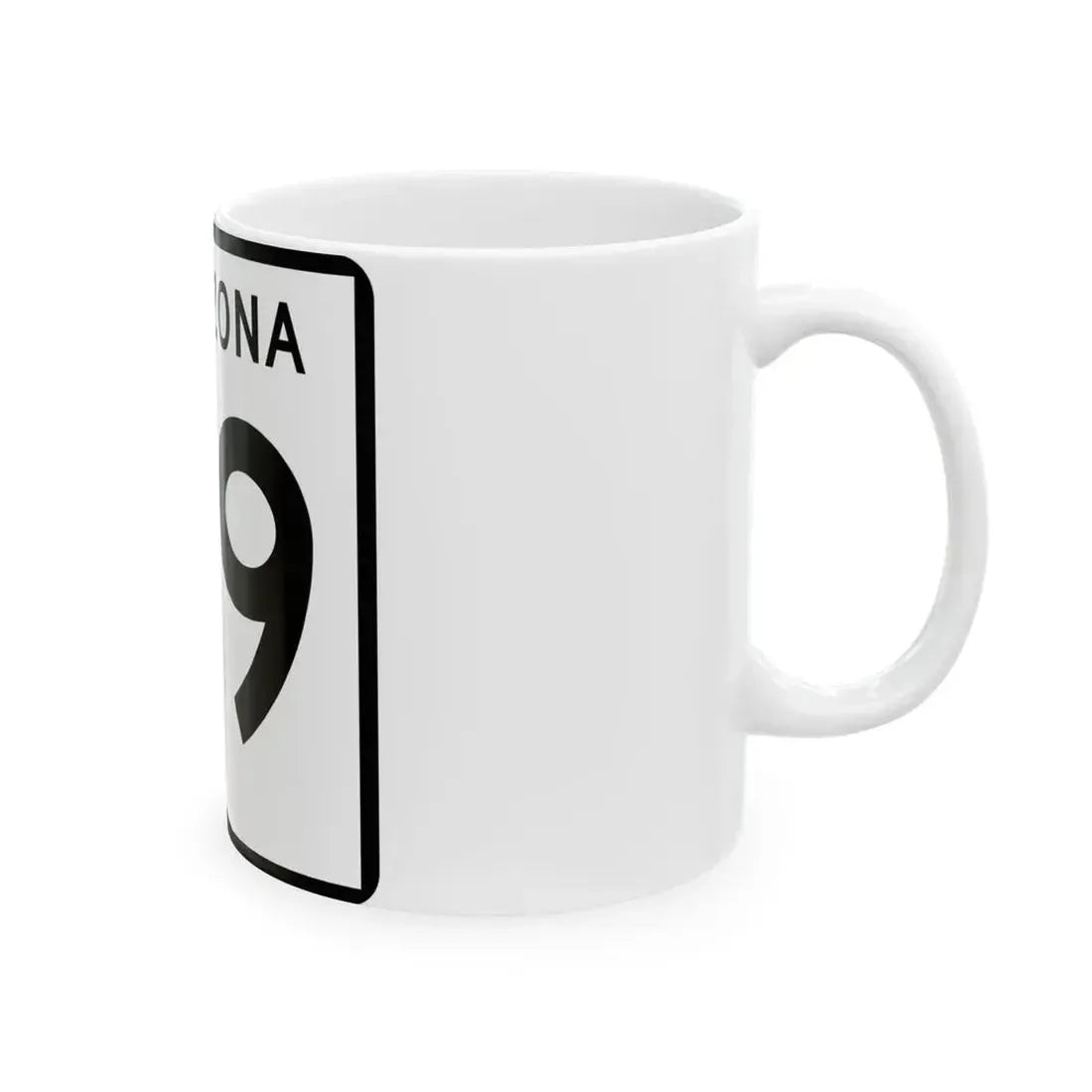 Arizona 89 (Arizona) (Road Sign) White Coffee Mug - Go Mug Yourself