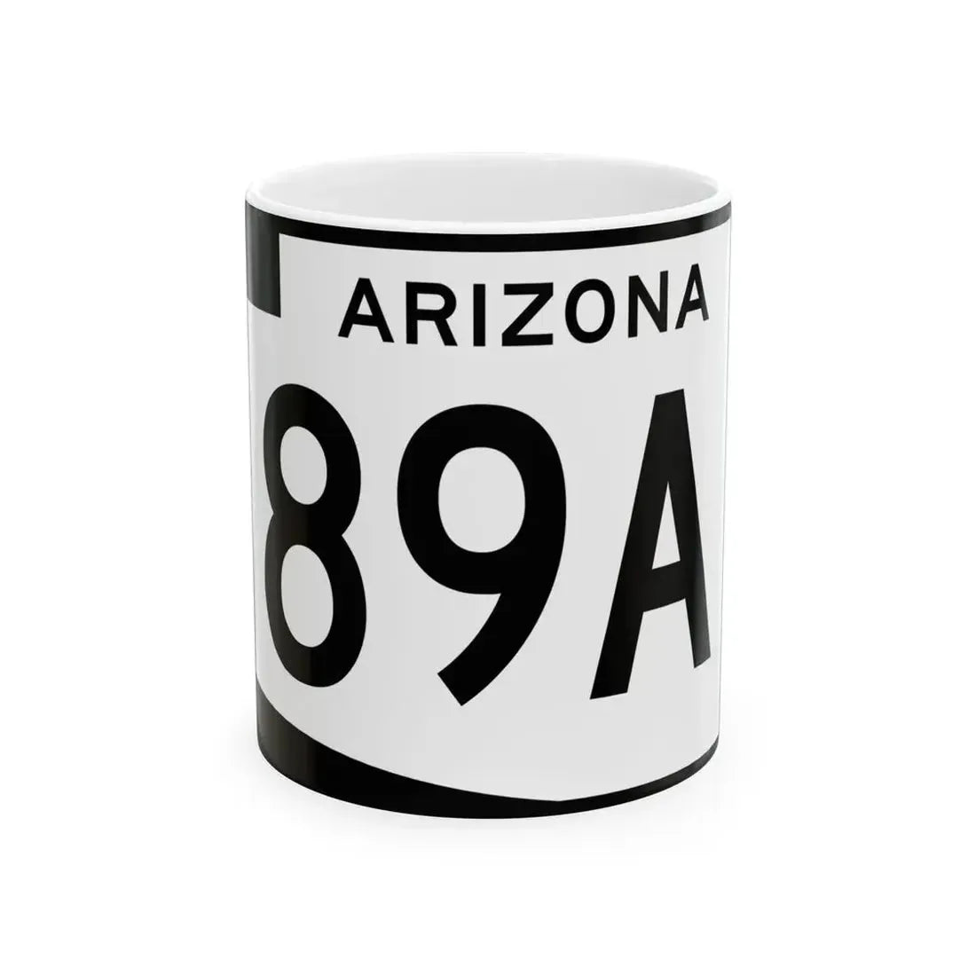 Arizona 89A (Arizona) (Road Sign) White Coffee Mug 11oz - Go Mug Yourself