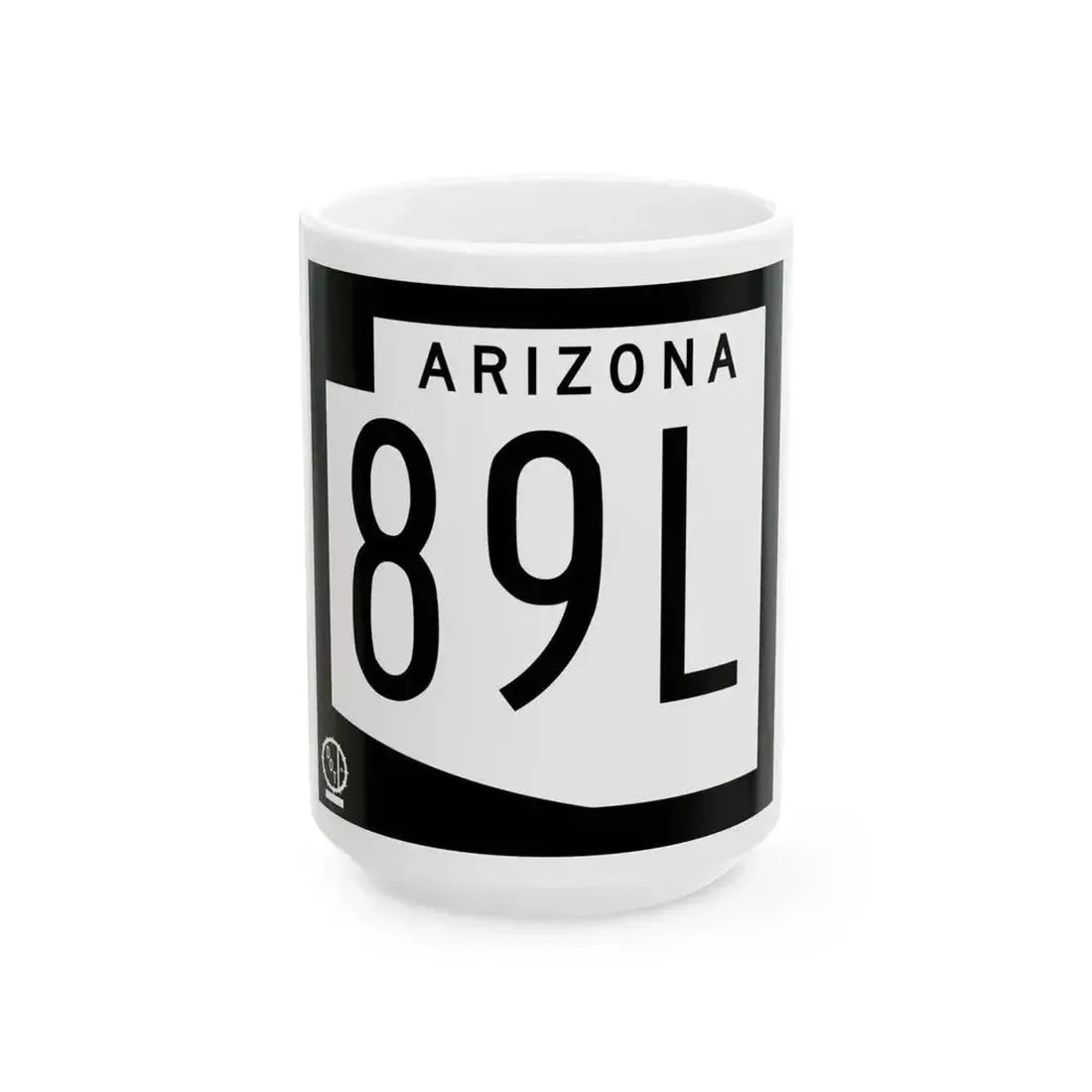 Arizona 89L 1978 (Arizona) (Road Sign) White Coffee Mug 15oz - Go Mug Yourself
