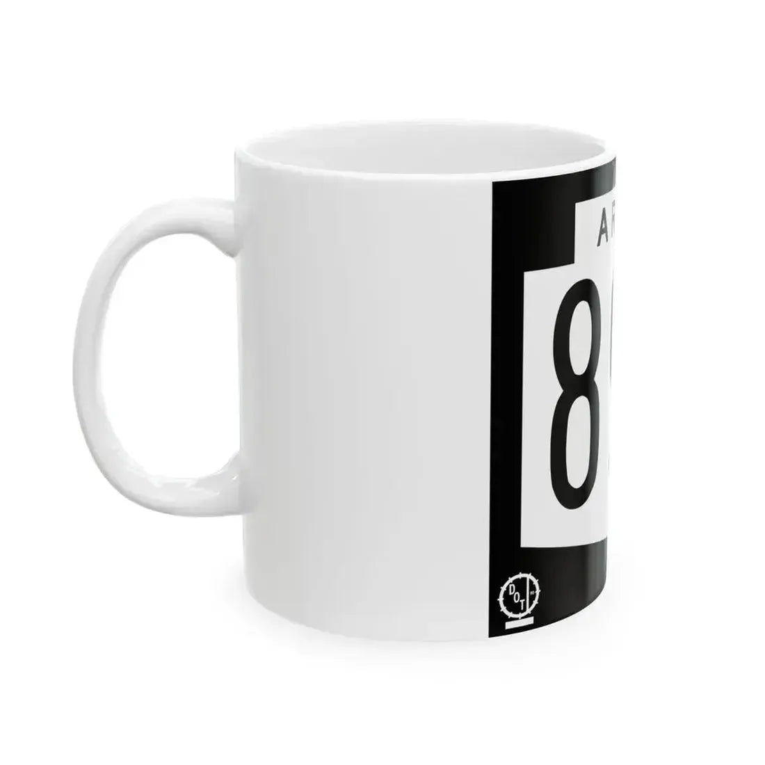 Arizona 89L 1978 (Arizona) (Road Sign) White Coffee Mug - Go Mug Yourself