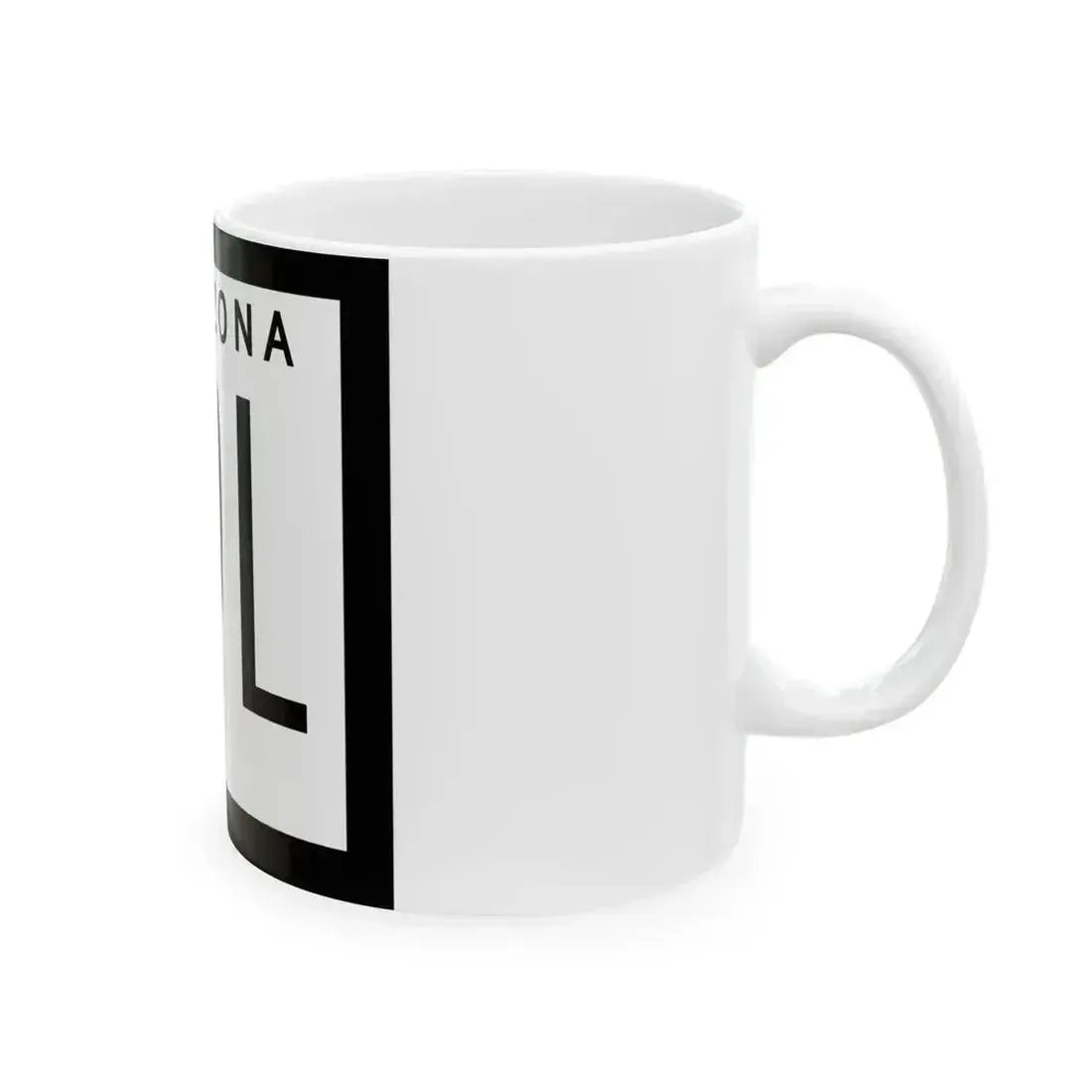 Arizona 89L 1978 (Arizona) (Road Sign) White Coffee Mug - Go Mug Yourself
