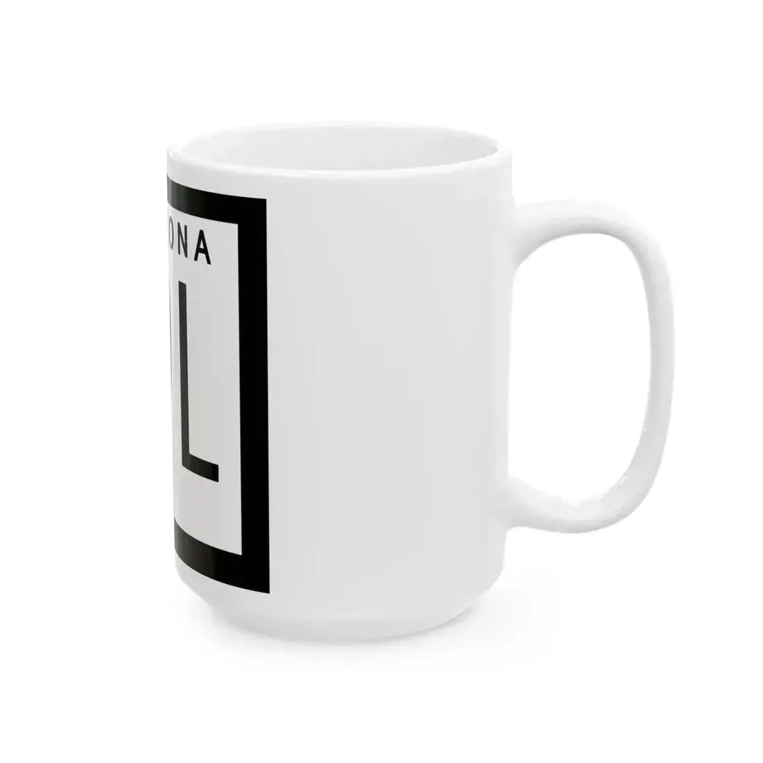 Arizona 89L 1978 (Arizona) (Road Sign) White Coffee Mug - Go Mug Yourself