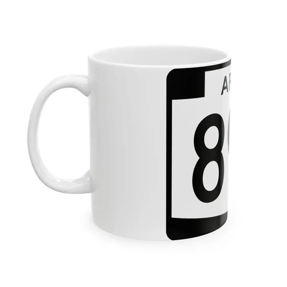 Arizona 89L (Arizona) (Road Sign) White Coffee Mug - Go Mug Yourself