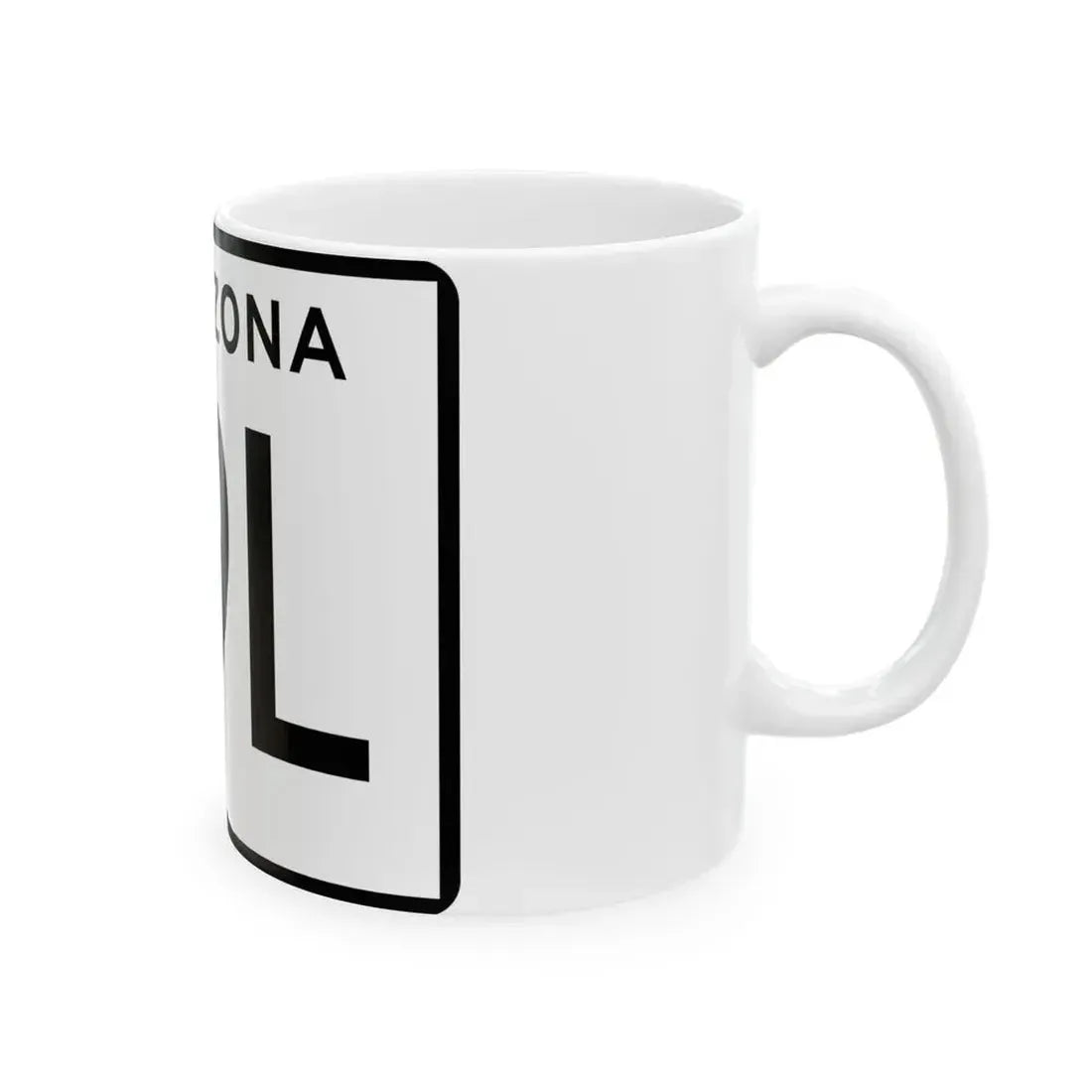 Arizona 89L (Arizona) (Road Sign) White Coffee Mug - Go Mug Yourself