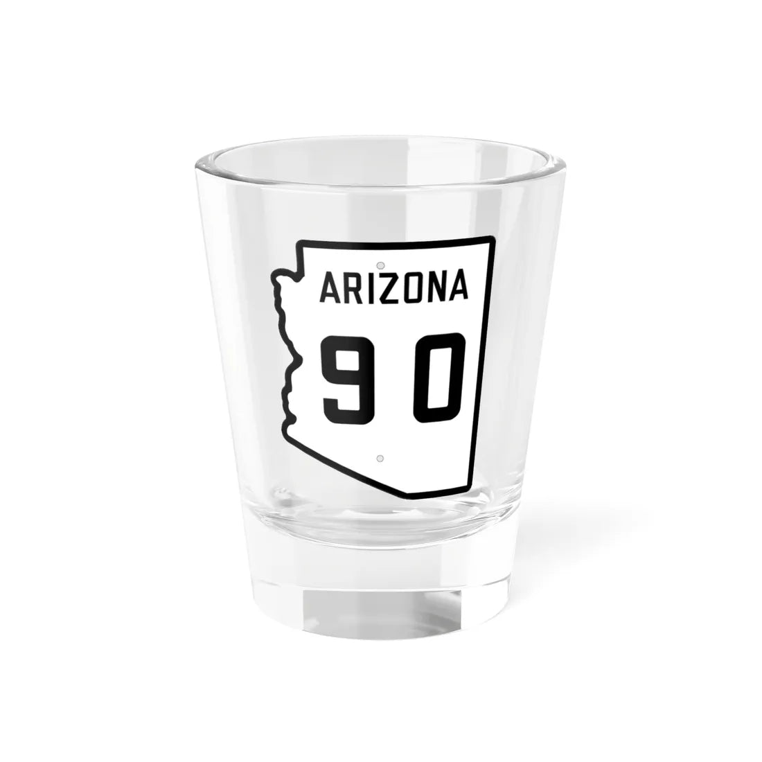 Arizona 90 1941 (Arizona) (Road Sign) Shot Glass 1.5oz 1.5oz - Go Mug Yourself