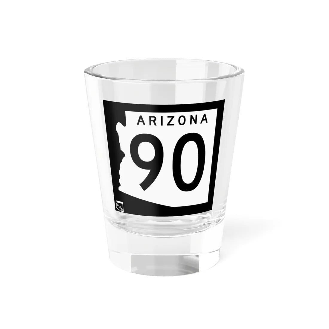 Arizona 90 1963 (Arizona) (Road Sign) Shot Glass 1.5oz 1.5oz - Go Mug Yourself