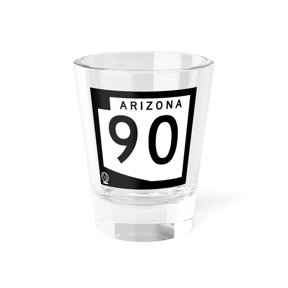 Arizona 90 1978 (Arizona) (Road Sign) Shot Glass 1.5oz 1.5oz - Go Mug Yourself