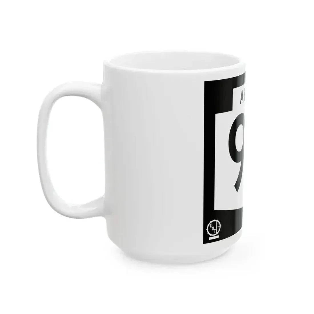 Arizona 90 1978 (Arizona) (Road Sign) White Coffee Mug - Go Mug Yourself