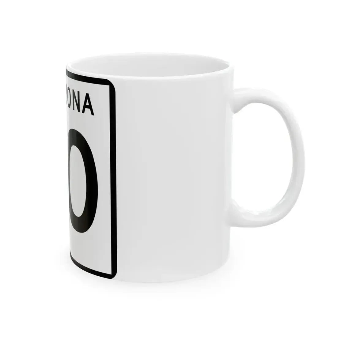 Arizona 90 (Arizona) (Road Sign) White Coffee Mug - Go Mug Yourself