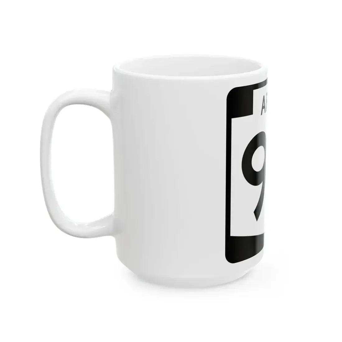 Arizona 90 (Arizona) (Road Sign) White Coffee Mug - Go Mug Yourself