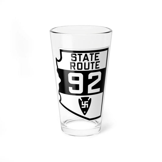 Arizona 92 1927 (Arizona) (Road Sign) Pint Glss 16oz 16oz - Go Mug Yourself