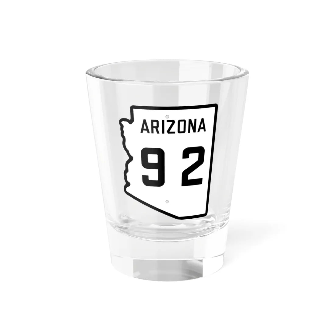 Arizona 92 1941 (Arizona) (Road Sign) Shot Glass 1.5oz 1.5oz - Go Mug Yourself