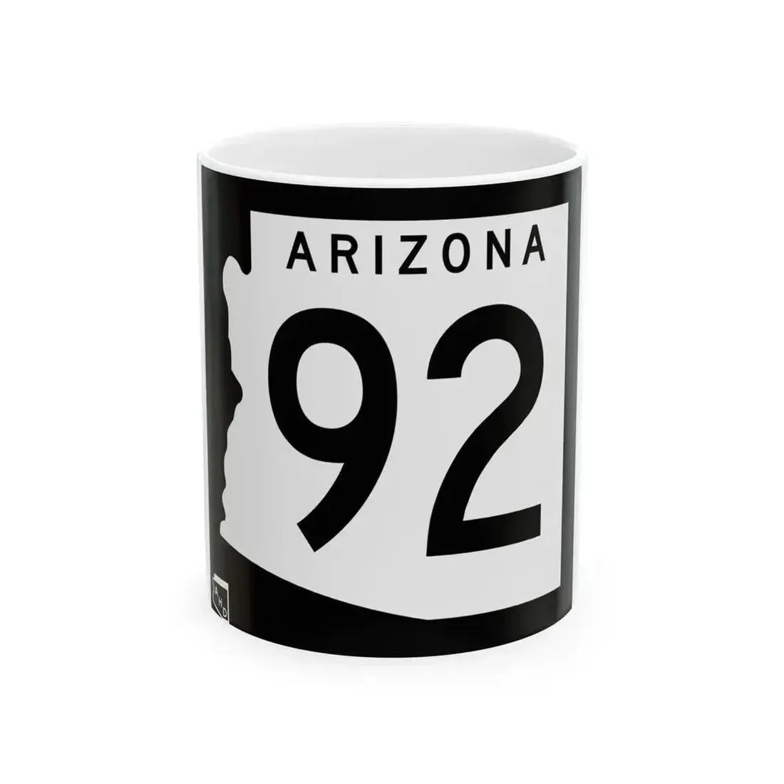 Arizona 92 1963 (Arizona) (Road Sign) White Coffee Mug 11oz - Go Mug Yourself