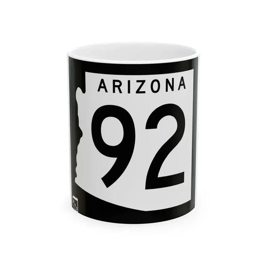 Arizona 92 1963 (Arizona) (Road Sign) White Coffee Mug 11oz - Go Mug Yourself