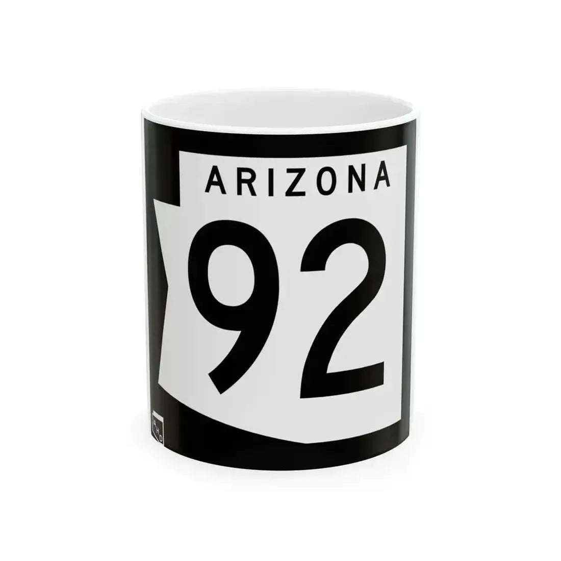 Arizona 92 1973 (Arizona) (Road Sign) White Coffee Mug 11oz - Go Mug Yourself