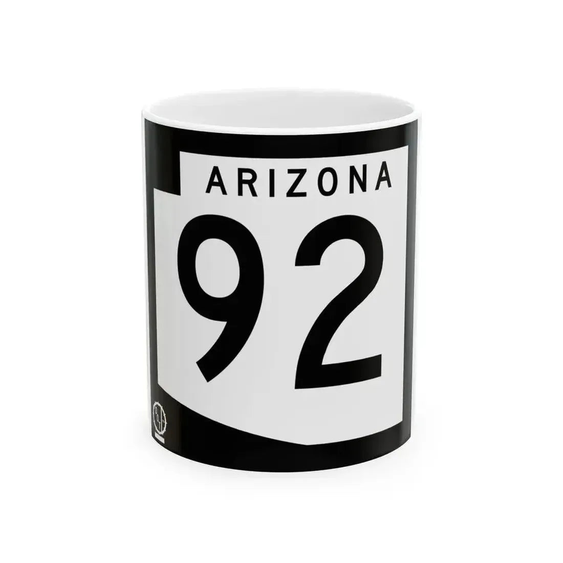 Arizona 92 1978 (Arizona) (Road Sign) White Coffee Mug 11oz - Go Mug Yourself