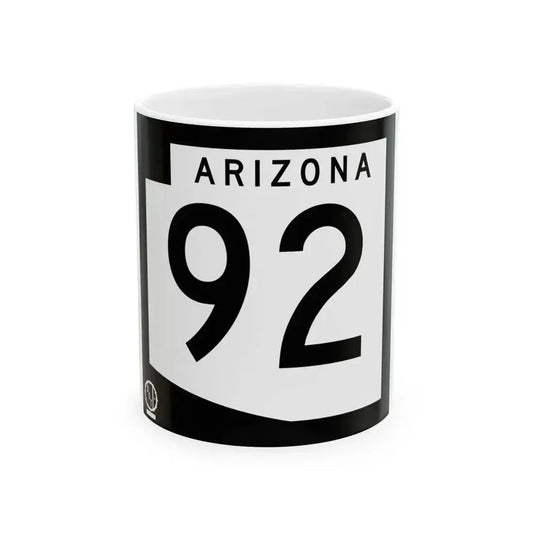 Arizona 92 1978 (Arizona) (Road Sign) White Coffee Mug 11oz - Go Mug Yourself