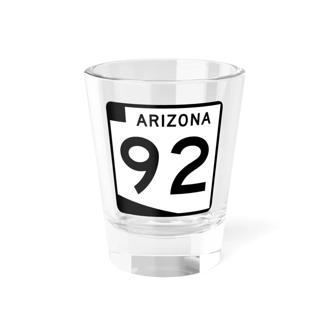 Arizona 92 (Arizona) (Road Sign) Shot Glass 1.5oz 1.5oz - Go Mug Yourself