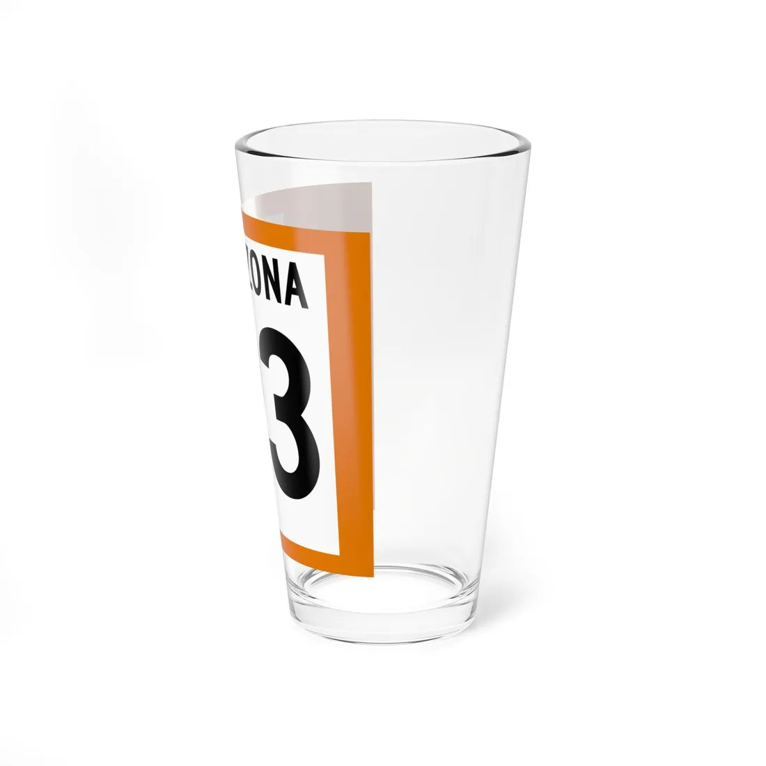 Arizona 93 1960 north (Arizona) (Road Sign) Pint Glss 16oz - Go Mug Yourself
