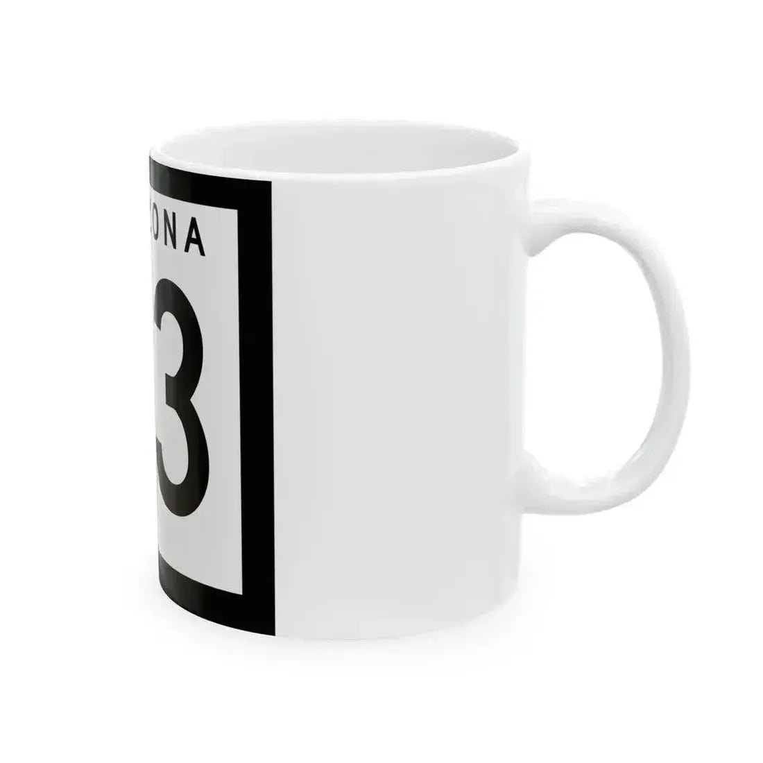 Arizona 93 1963 (Arizona) (Road Sign) White Coffee Mug - Go Mug Yourself