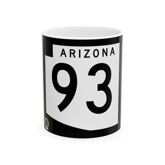 Arizona 93 1978 (Arizona) (Road Sign) White Coffee Mug 11oz - Go Mug Yourself