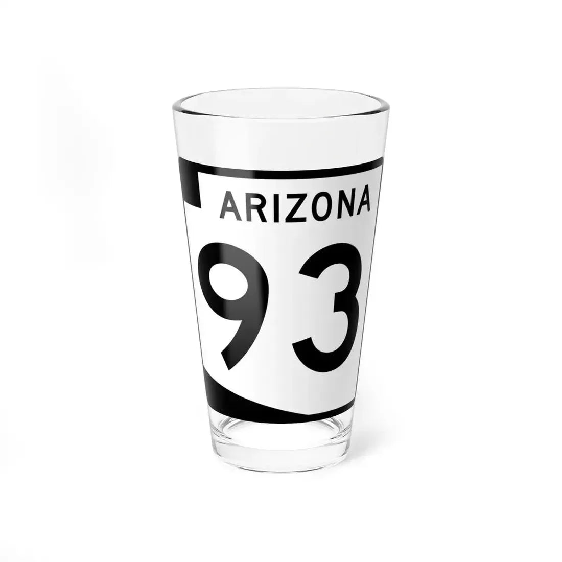 Arizona 93 (Arizona) (Road Sign) Pint Glss 16oz 16oz - Go Mug Yourself