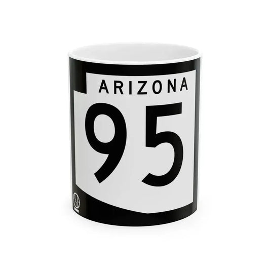 Arizona 95 1978 (Arizona) (Road Sign) White Coffee Mug 11oz - Go Mug Yourself