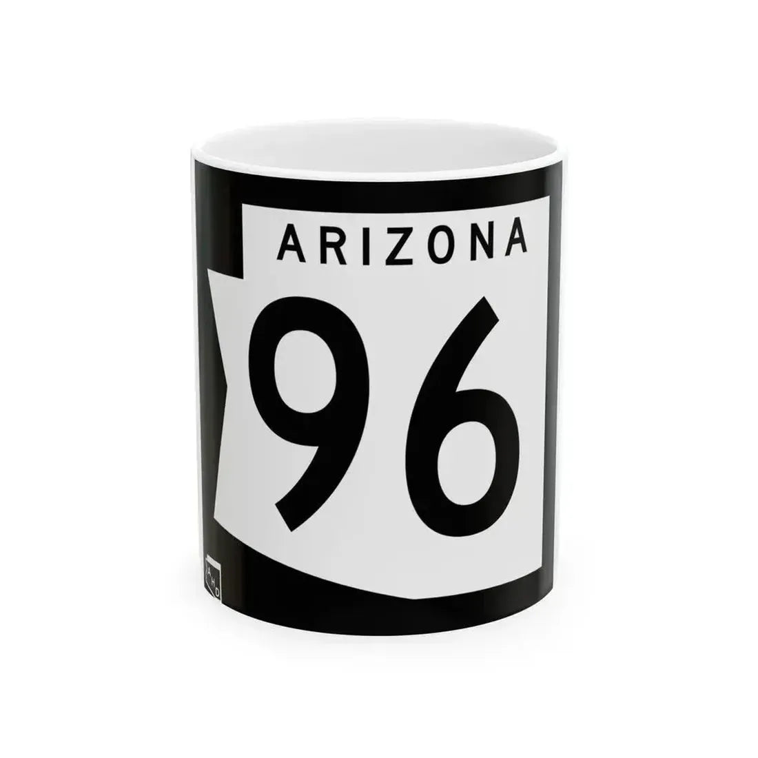 Arizona 96 1973 (Arizona) (Road Sign) White Coffee Mug 11oz - Go Mug Yourself