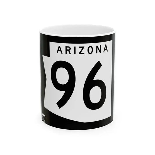 Arizona 96 1973 (Arizona) (Road Sign) White Coffee Mug 11oz - Go Mug Yourself