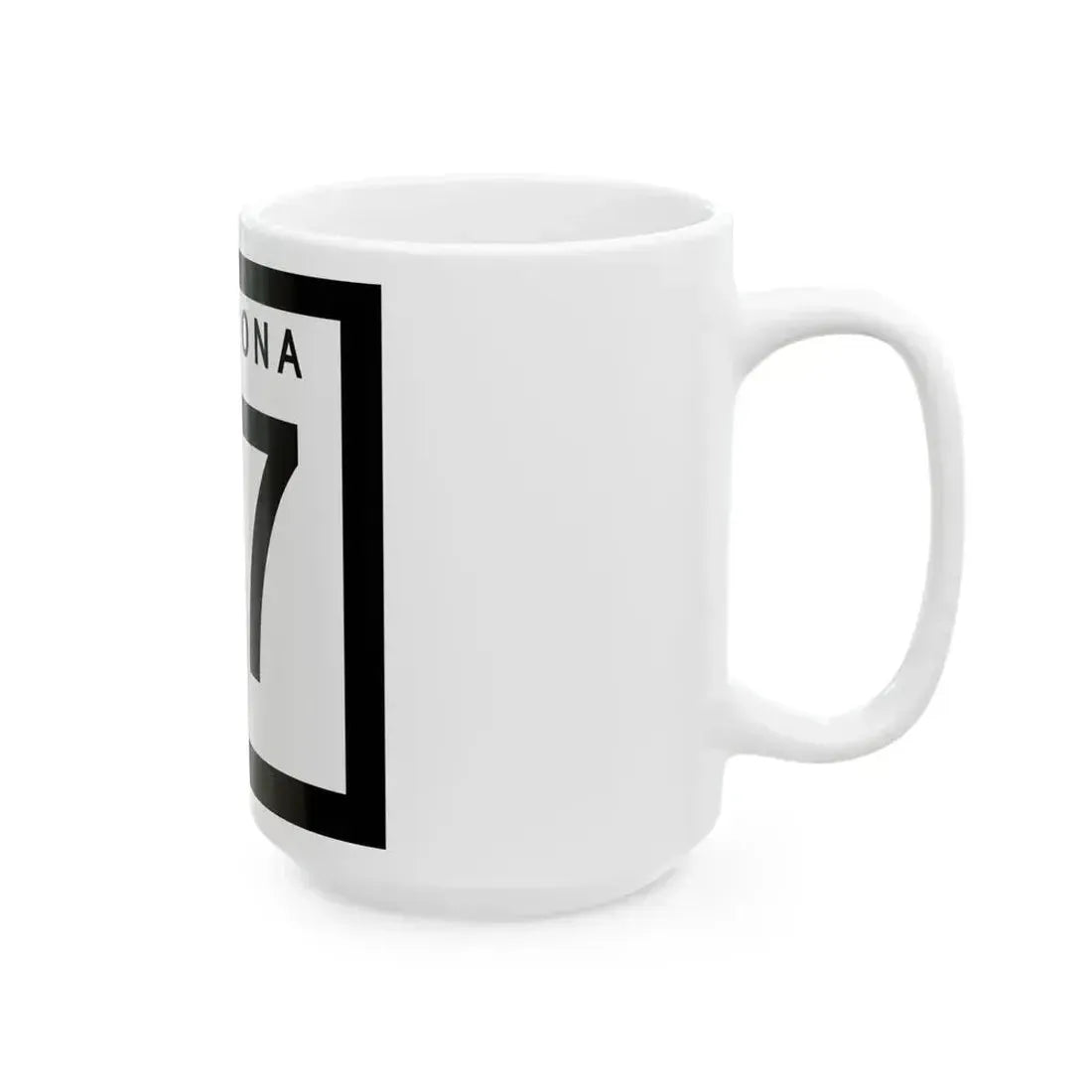 Arizona 97 1963 (Arizona) (Road Sign) White Coffee Mug - Go Mug Yourself