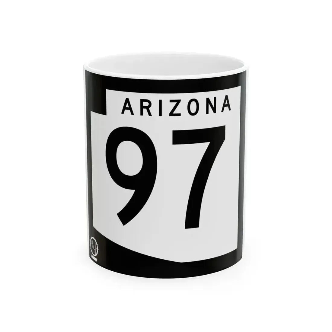 Arizona 97 1978 (Arizona) (Road Sign) White Coffee Mug 11oz - Go Mug Yourself