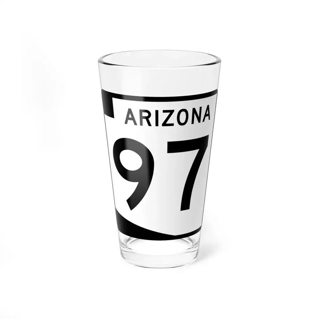 Arizona 97 (Arizona) (Road Sign) Pint Glss 16oz 16oz - Go Mug Yourself