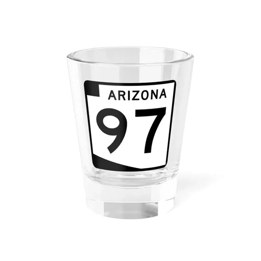 Arizona 97 (Arizona) (Road Sign) Shot Glass 1.5oz 1.5oz - Go Mug Yourself
