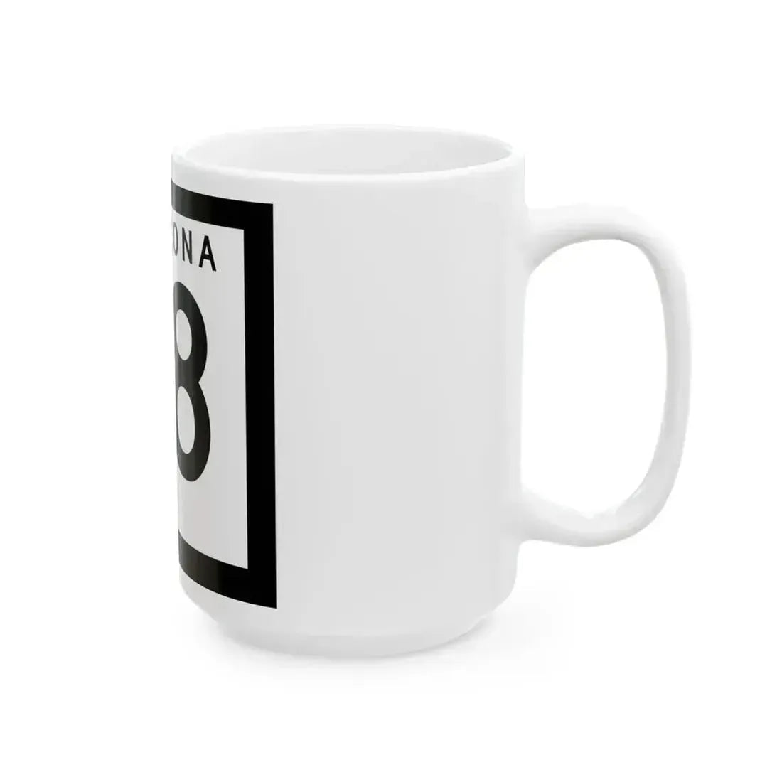 Arizona 98 1978 (Arizona) (Road Sign) White Coffee Mug - Go Mug Yourself