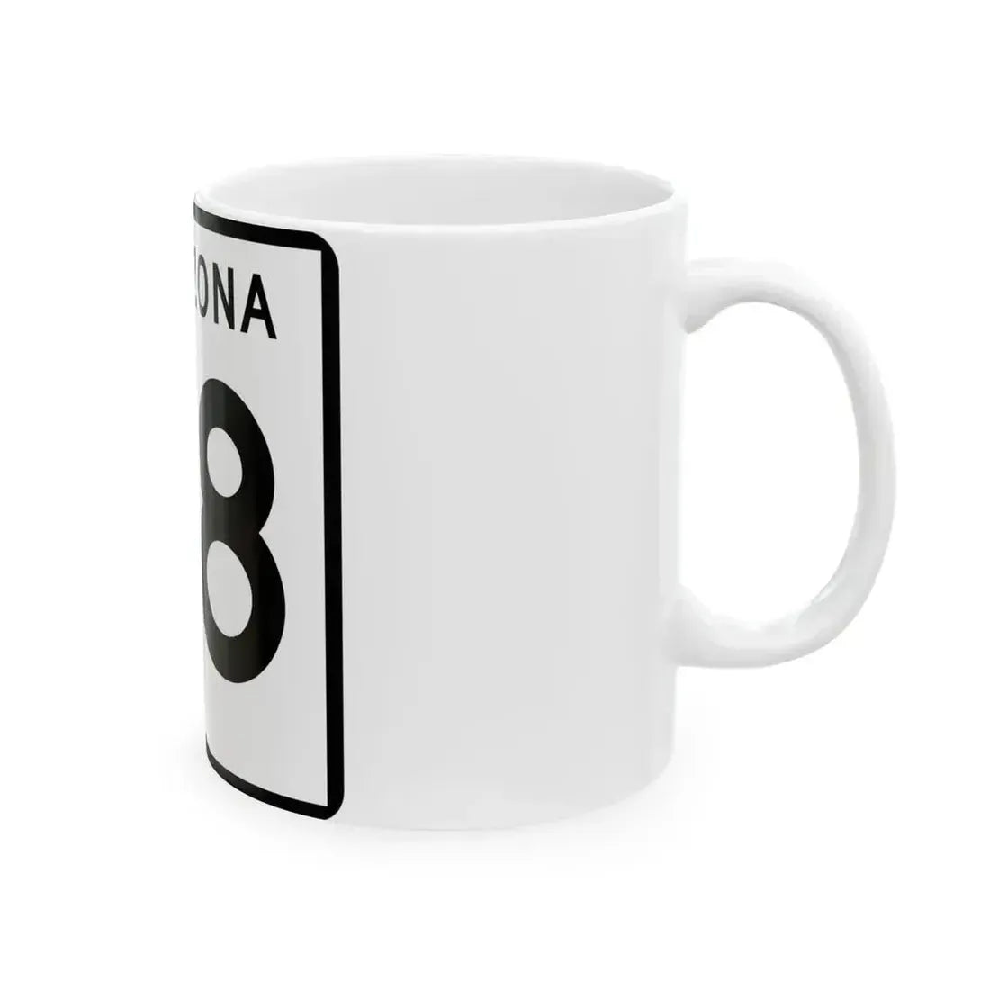 Arizona 98 (Arizona) (Road Sign) White Coffee Mug - Go Mug Yourself