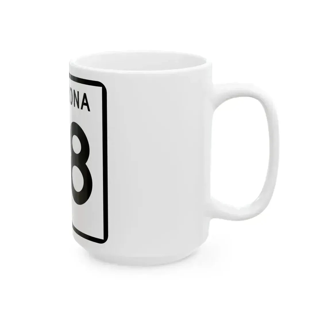 Arizona 98 (Arizona) (Road Sign) White Coffee Mug - Go Mug Yourself