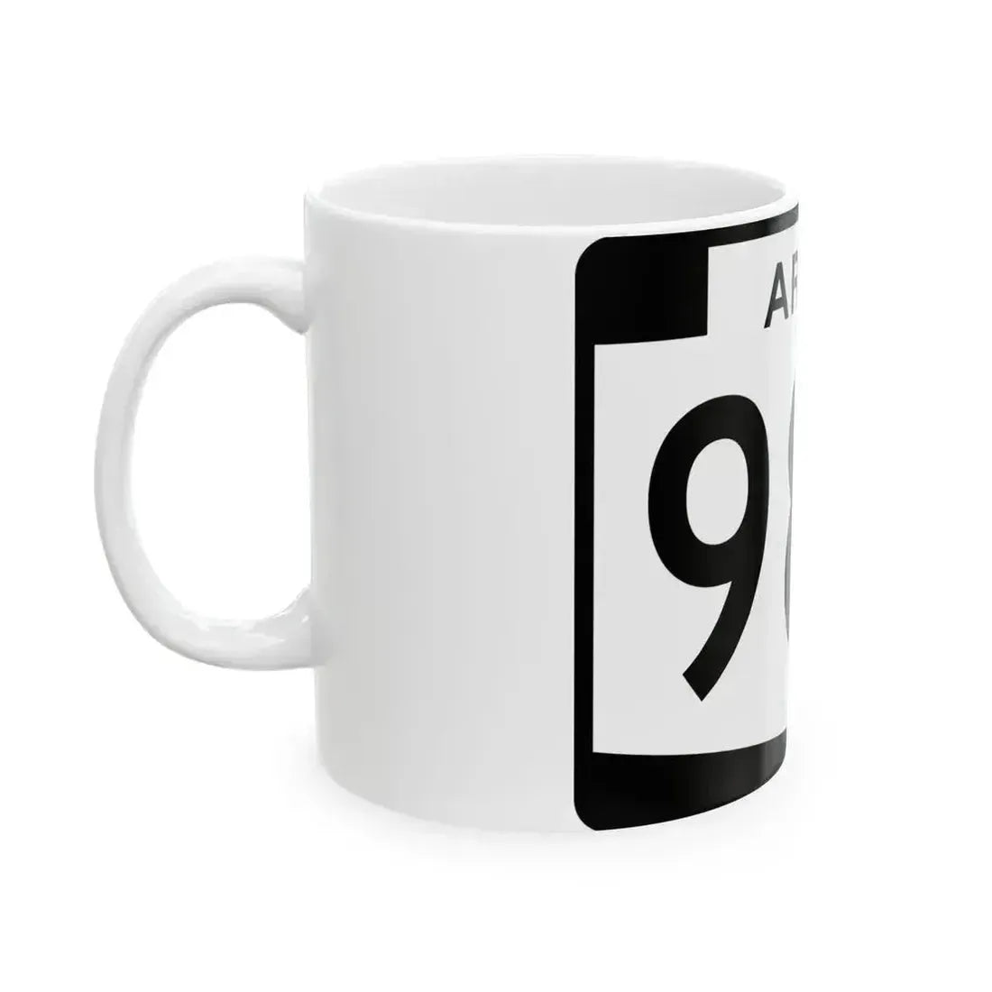 Arizona 989 (Arizona) (Road Sign) White Coffee Mug - Go Mug Yourself