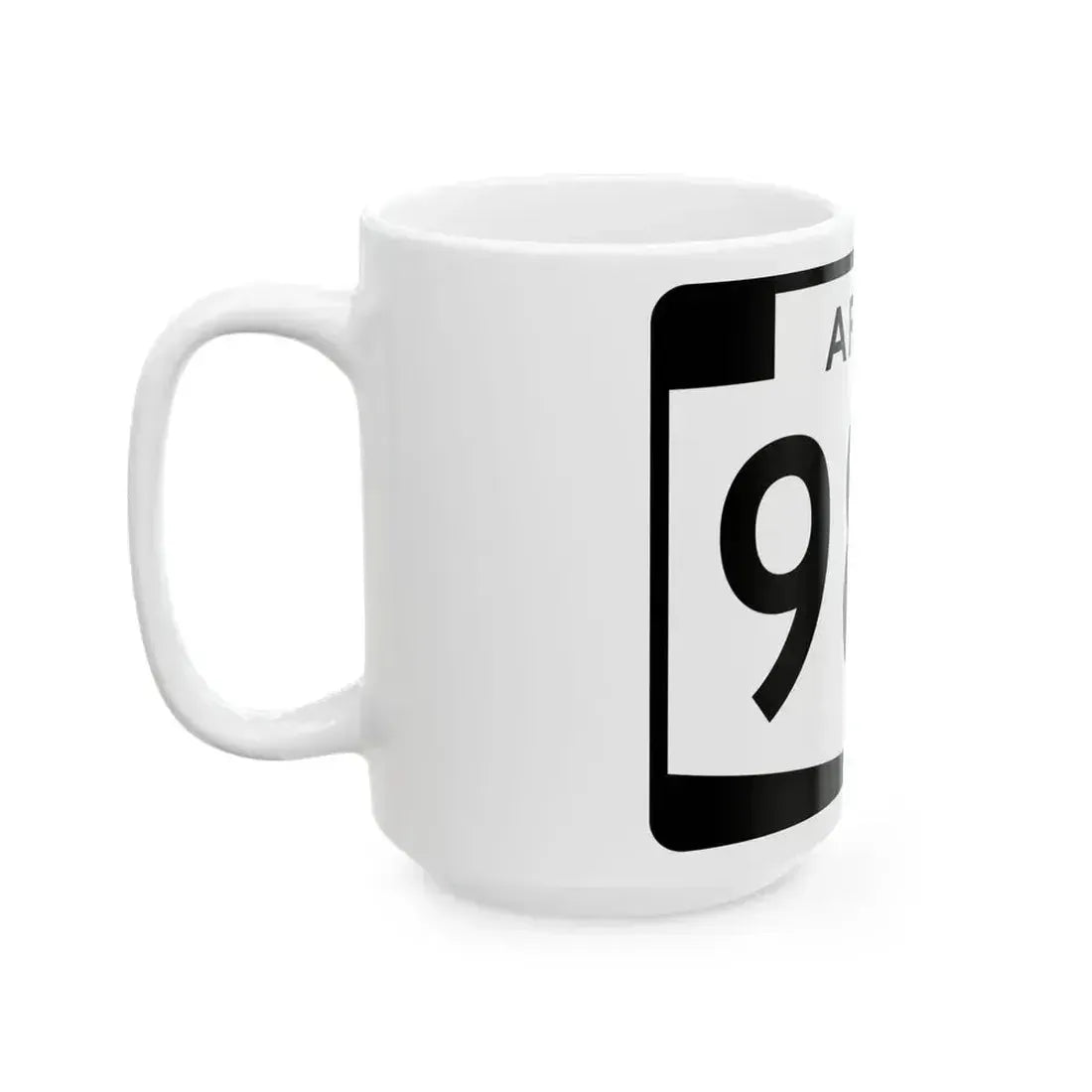 Arizona 989 (Arizona) (Road Sign) White Coffee Mug - Go Mug Yourself