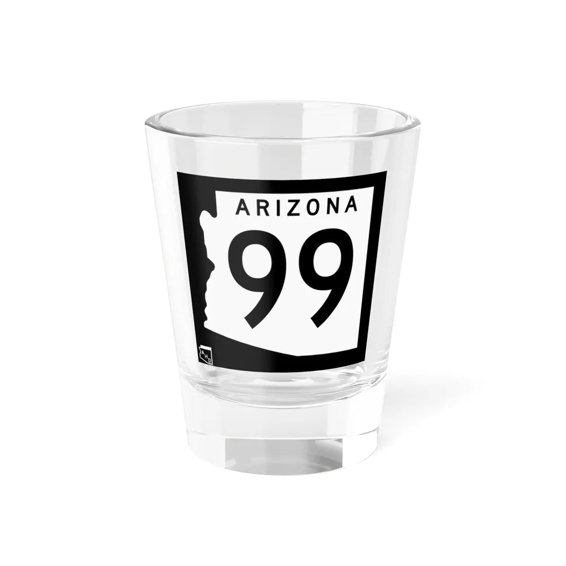 Arizona 99 1963 (Arizona) (Road Sign) Shot Glass 1.5oz 1.5oz - Go Mug Yourself