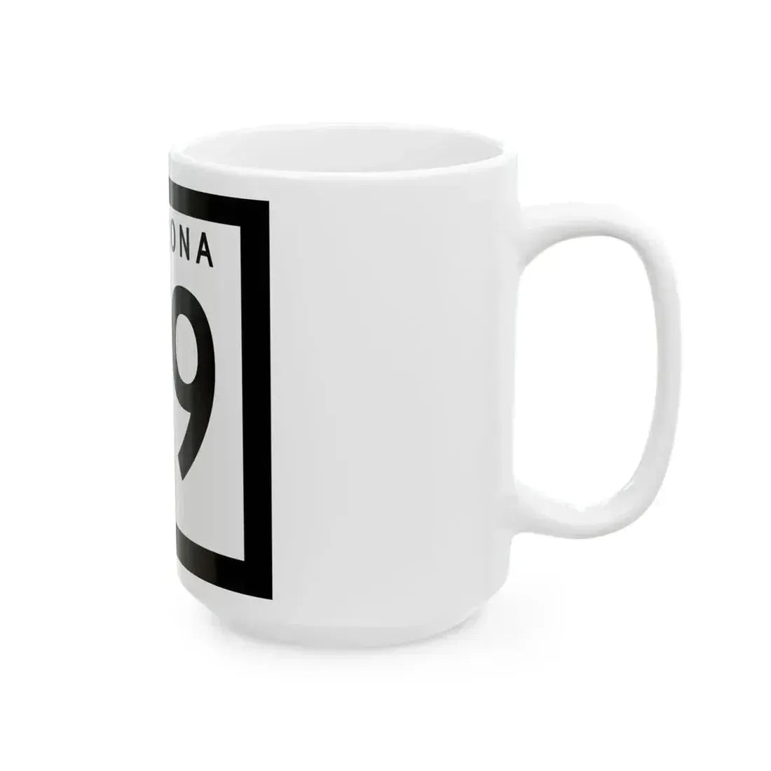 Arizona 99 1963 (Arizona) (Road Sign) White Coffee Mug - Go Mug Yourself
