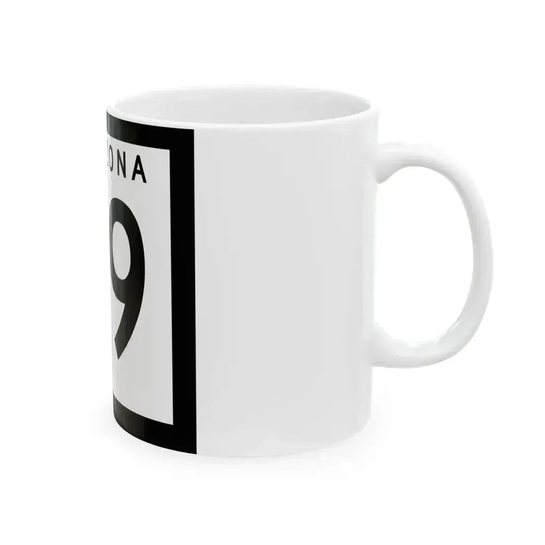 Arizona 99 1973 (Arizona) (Road Sign) White Coffee Mug - Go Mug Yourself