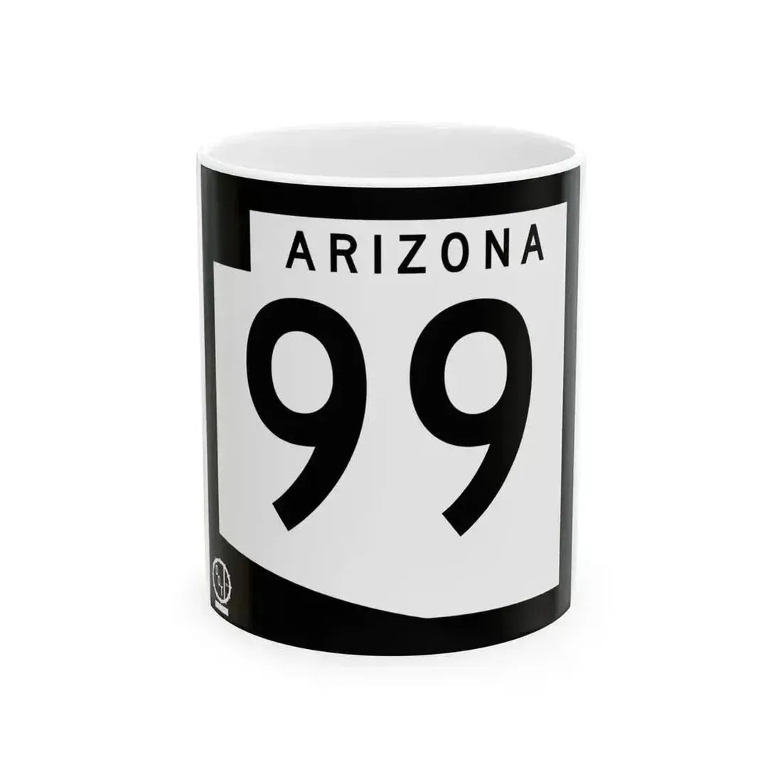 Arizona 99 1978 (Arizona) (Road Sign) White Coffee Mug 11oz - Go Mug Yourself