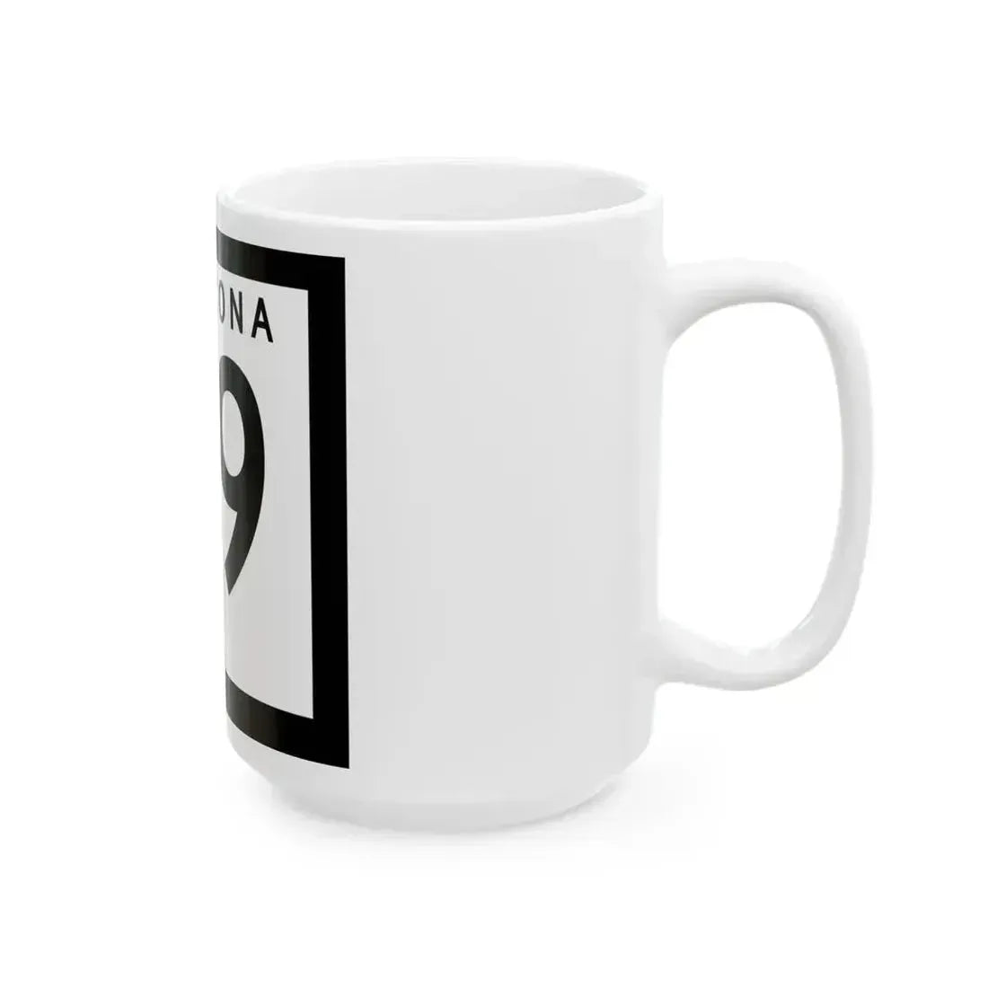 Arizona 99 1978 (Arizona) (Road Sign) White Coffee Mug - Go Mug Yourself