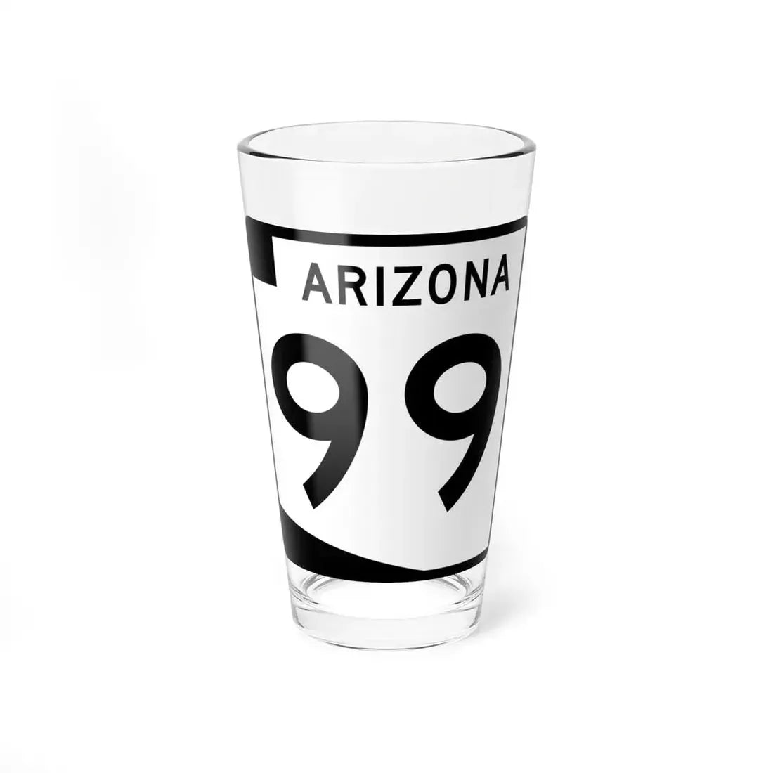 Arizona 99 (Arizona) (Road Sign) Pint Glss 16oz 16oz - Go Mug Yourself