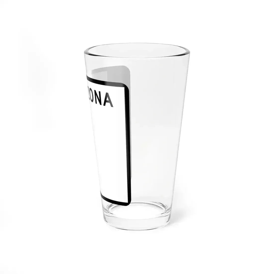Arizona blank (Arizona) (Road Sign) Pint Glass 16oz - Go Mug Yourself